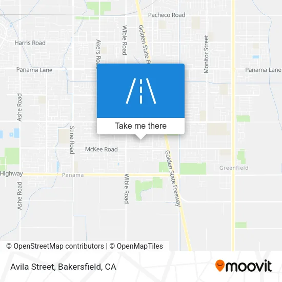 Avila Street map