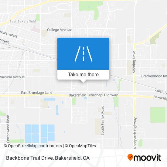 Mapa de Backbone Trail Drive