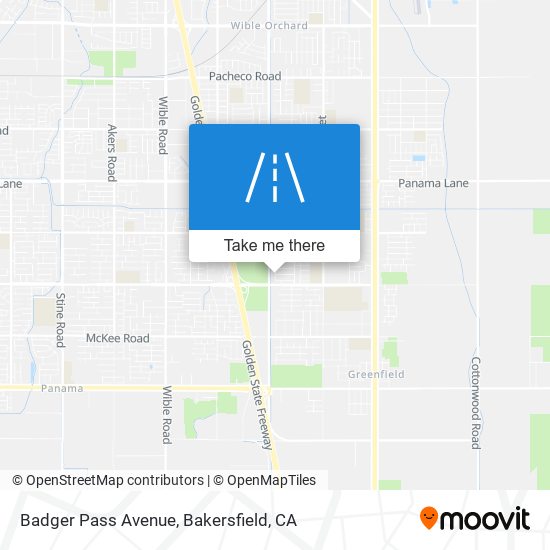Badger Pass Avenue map
