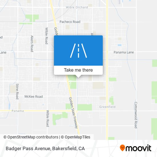 Mapa de Badger Pass Avenue