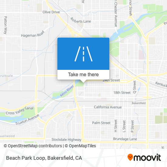 Beach Park Loop map