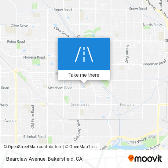 Bearclaw Avenue map