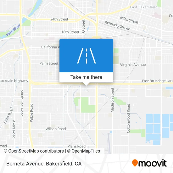 Mapa de Berneta Avenue
