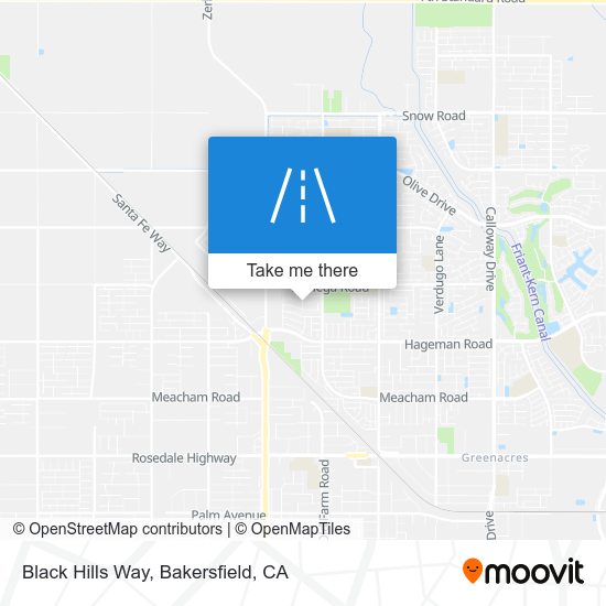 Black Hills Way map