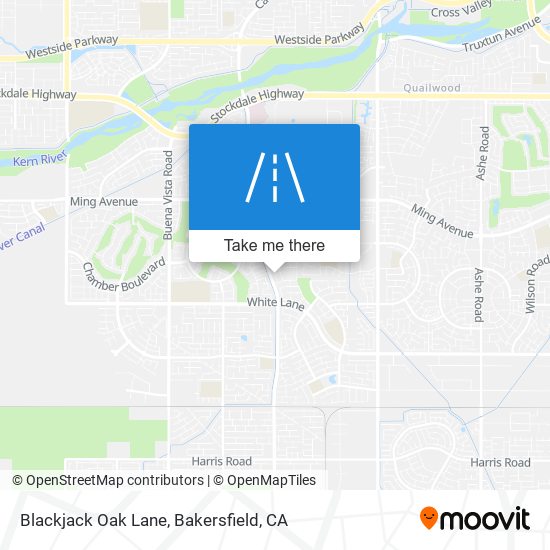 Blackjack Oak Lane map