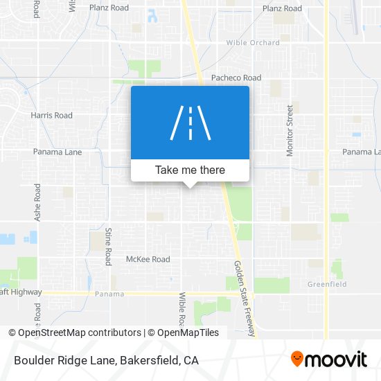 Boulder Ridge Lane map