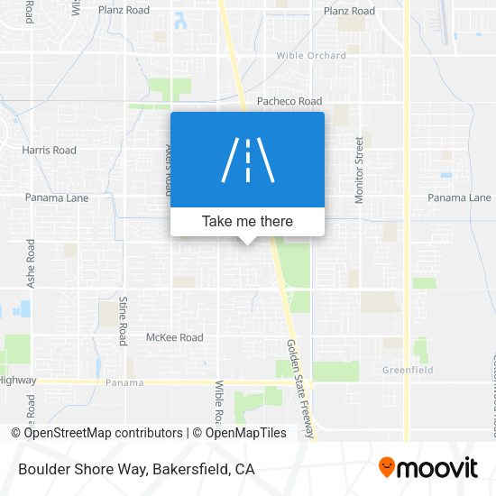 Mapa de Boulder Shore Way