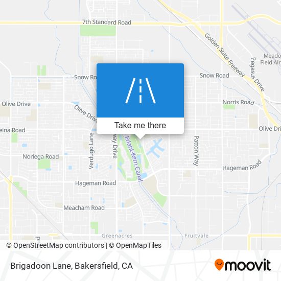 Brigadoon Lane map