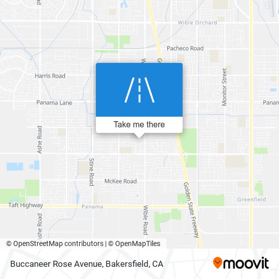 Buccaneer Rose Avenue map