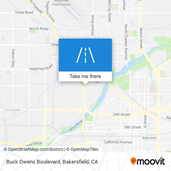 Buck Owens Boulevard map