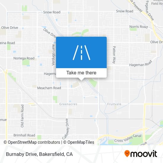 Burnaby Drive map