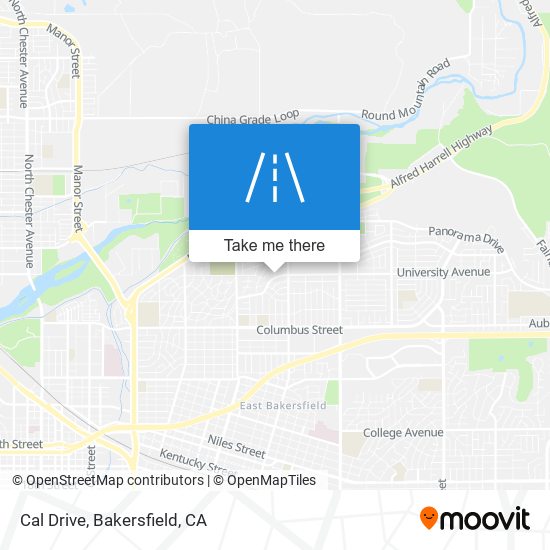 Cal Drive map