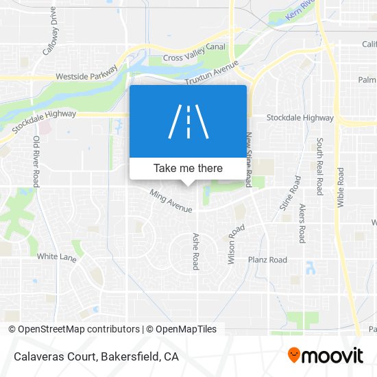 Calaveras Court map