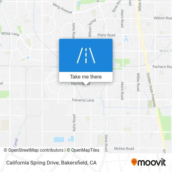 California Spring Drive map