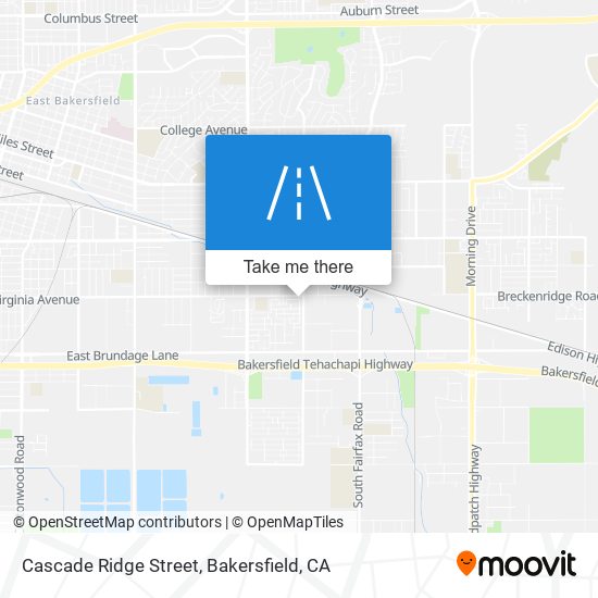 Cascade Ridge Street map