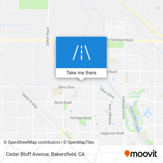 Cedar Bluff Avenue map