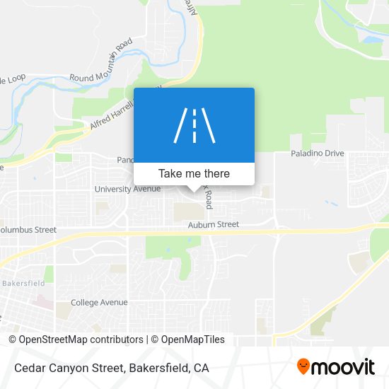 Cedar Canyon Street map
