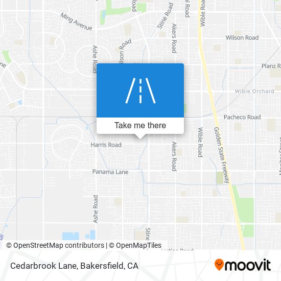 Cedarbrook Lane map