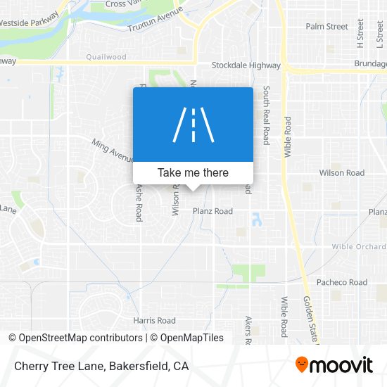 Cherry Tree Lane map
