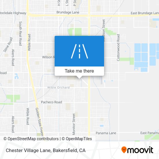 Chester Village Lane map