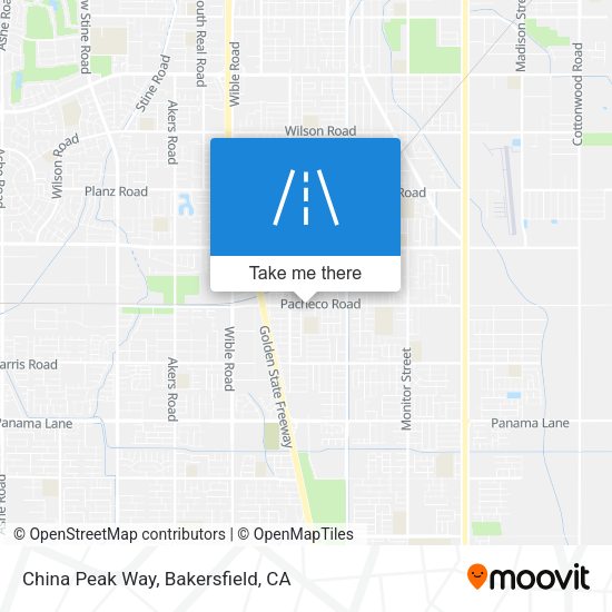 Mapa de China Peak Way