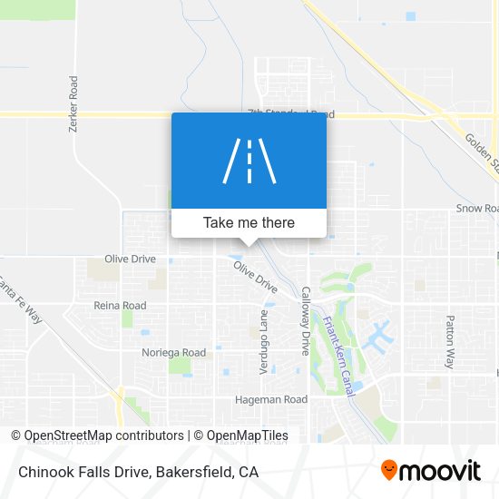 Chinook Falls Drive map