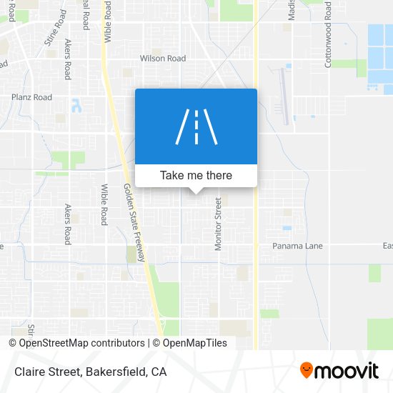 Claire Street map