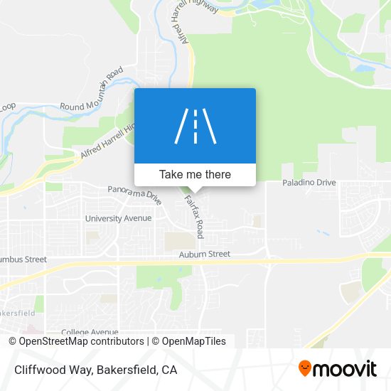 Mapa de Cliffwood Way