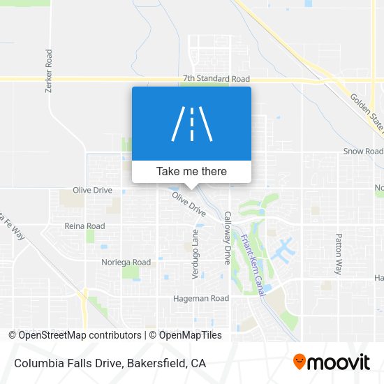 Columbia Falls Drive map
