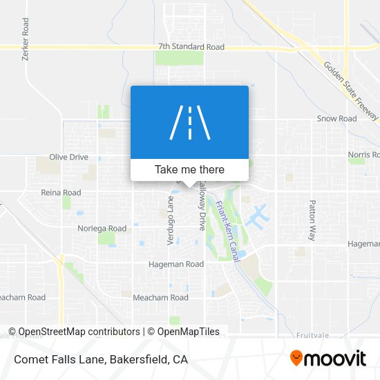 Mapa de Comet Falls Lane
