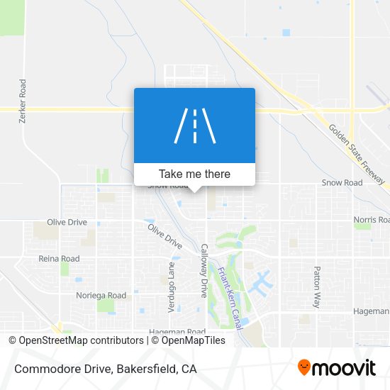Commodore Drive map