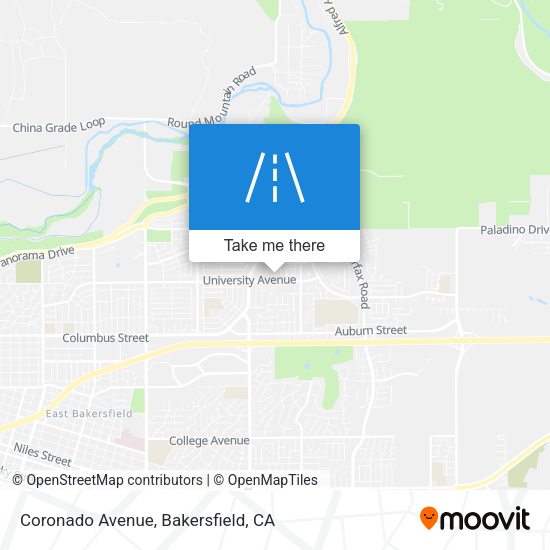 Mapa de Coronado Avenue