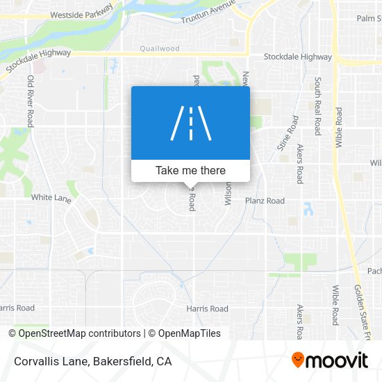 Corvallis Lane map