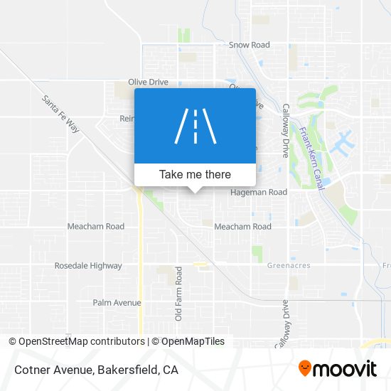 Cotner Avenue map