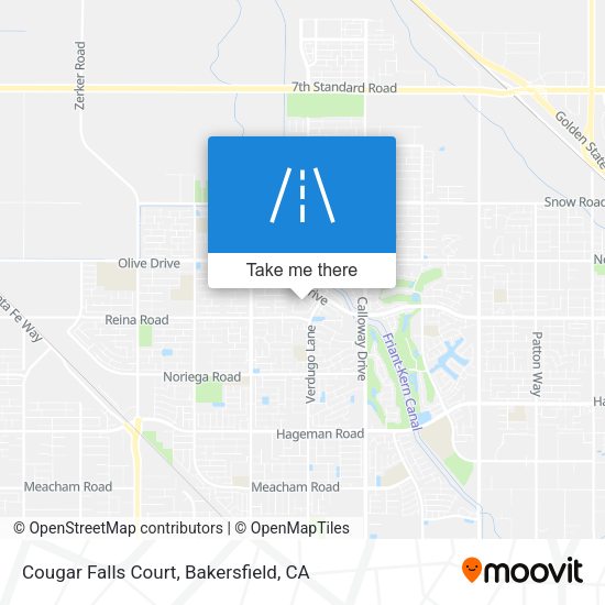 Cougar Falls Court map
