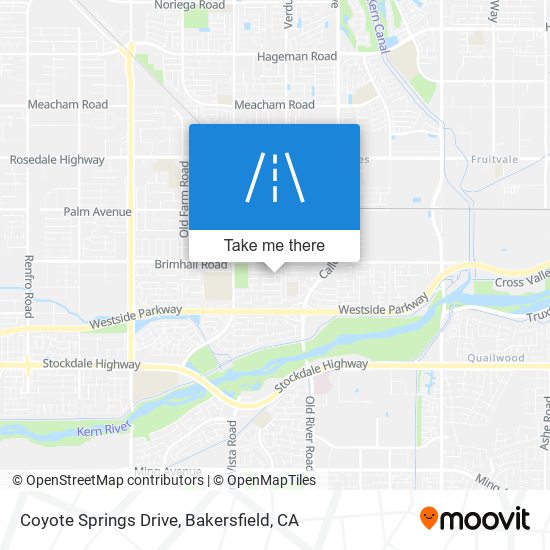 Mapa de Coyote Springs Drive