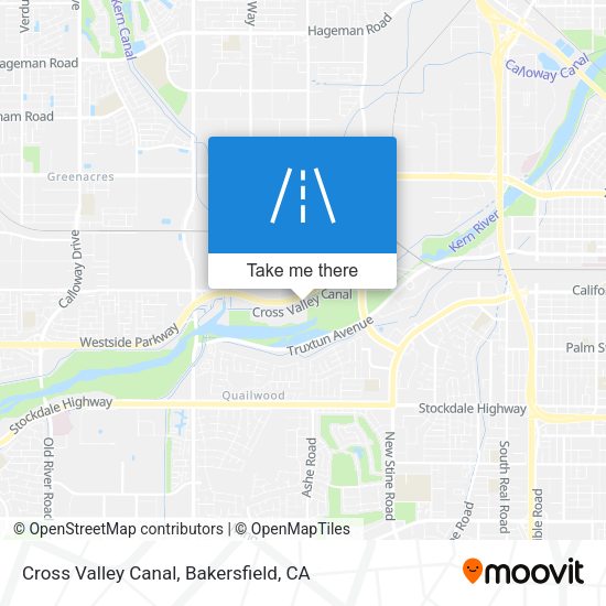 Cross Valley Canal map