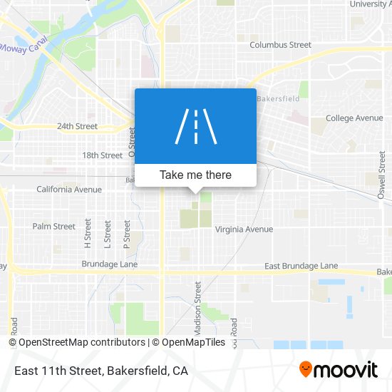 East 11th Street map