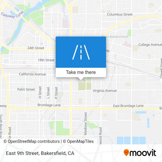 Mapa de East 9th Street