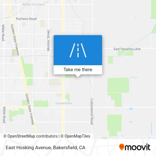 East Hosking Avenue map