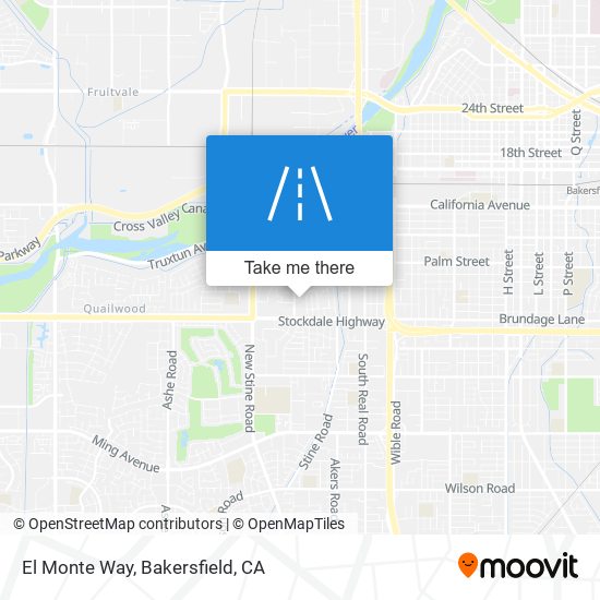 El Monte Way map