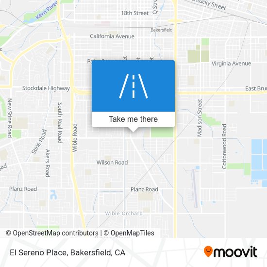 El Sereno Place map