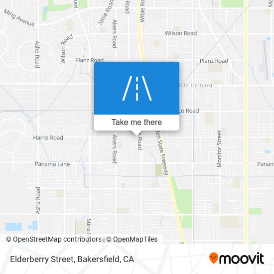 Elderberry Street map