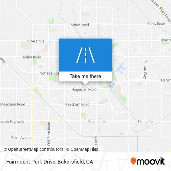 Fairmount Park Drive map