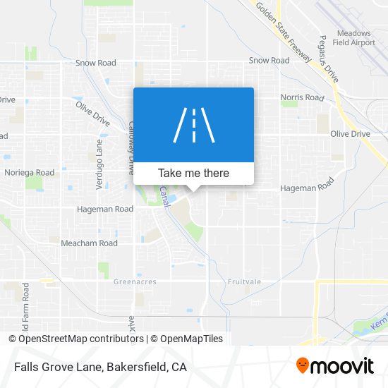 Falls Grove Lane map