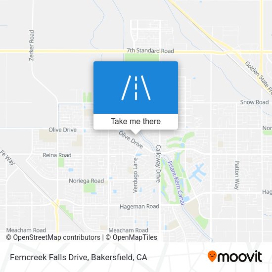 Ferncreek Falls Drive map