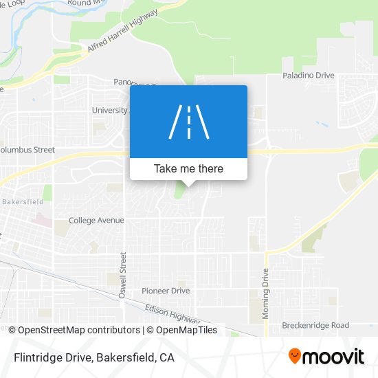 Flintridge Drive map