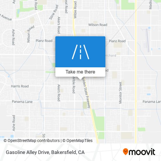 Gasoline Alley Drive map