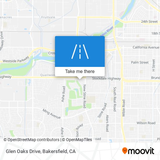 Glen Oaks Drive map