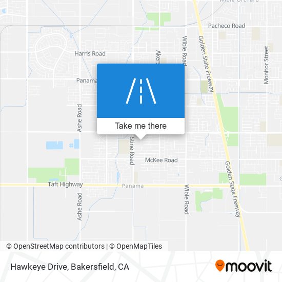 Hawkeye Drive map